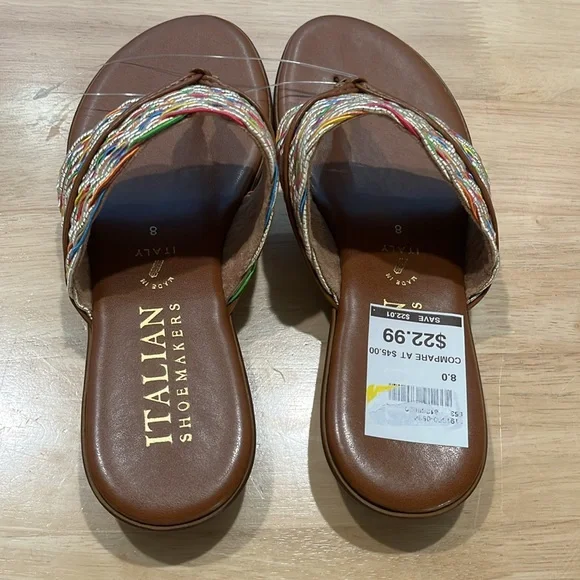 NWT Italian Shoemakers sz. 7 Thong Sandal - Picture 3 of 8